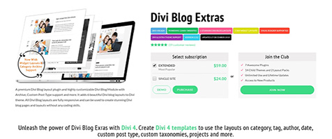 Divi-Blog Extras -Divi Extended