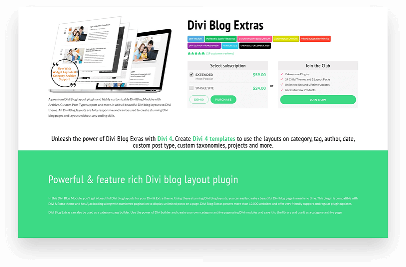 Divi Blog Extras - Divi Extended